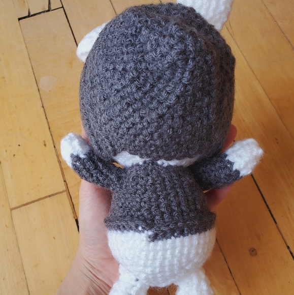 Handmade Crocheted Bunny with Hoodie - Picture 4 of 4